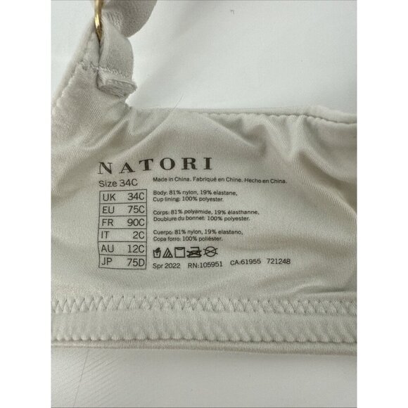 Natori Size 34C Revelation T-Shirt Bra In Linen 721248 Underwire Padded - Picture 7 of 8